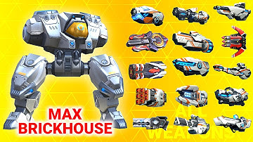 Brickhouse vs All Weapons - Mech Arena Robot Showdown