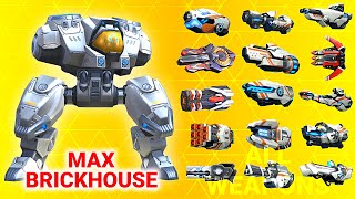 Brickhouse vs All Weapons - Mech Arena Robot Showdown