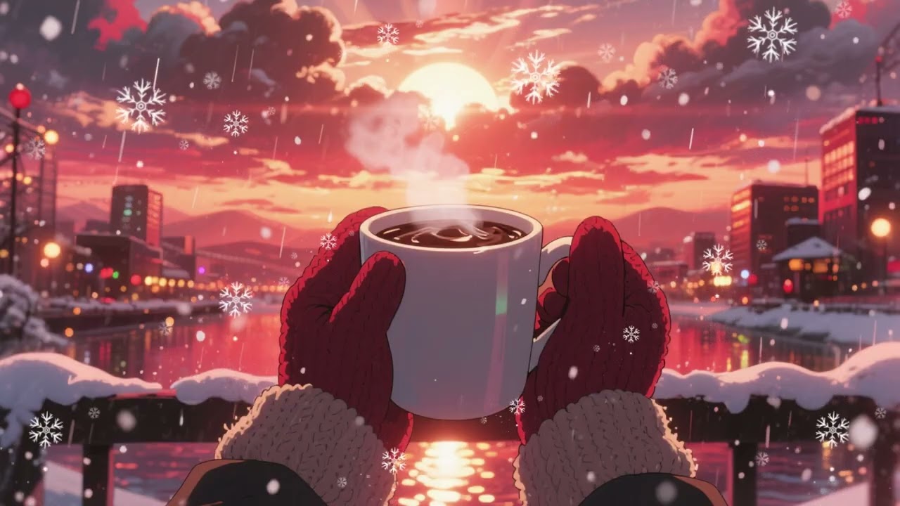 Hot Chocolate Lofi Beats ☕ Warm Winter Comfort Music | Soft Christmas Study/Chillout Mix