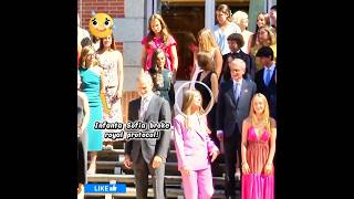 Infanta Sofia BREAKS Royal Protocol! 👑😲 #shorts