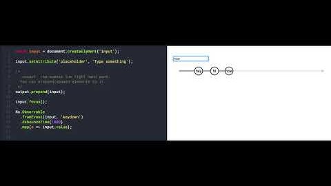 debounce operator RxJS
