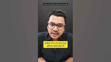 MBA or M.Com Which is Better? | By Sunil Adhikari #shorts #career