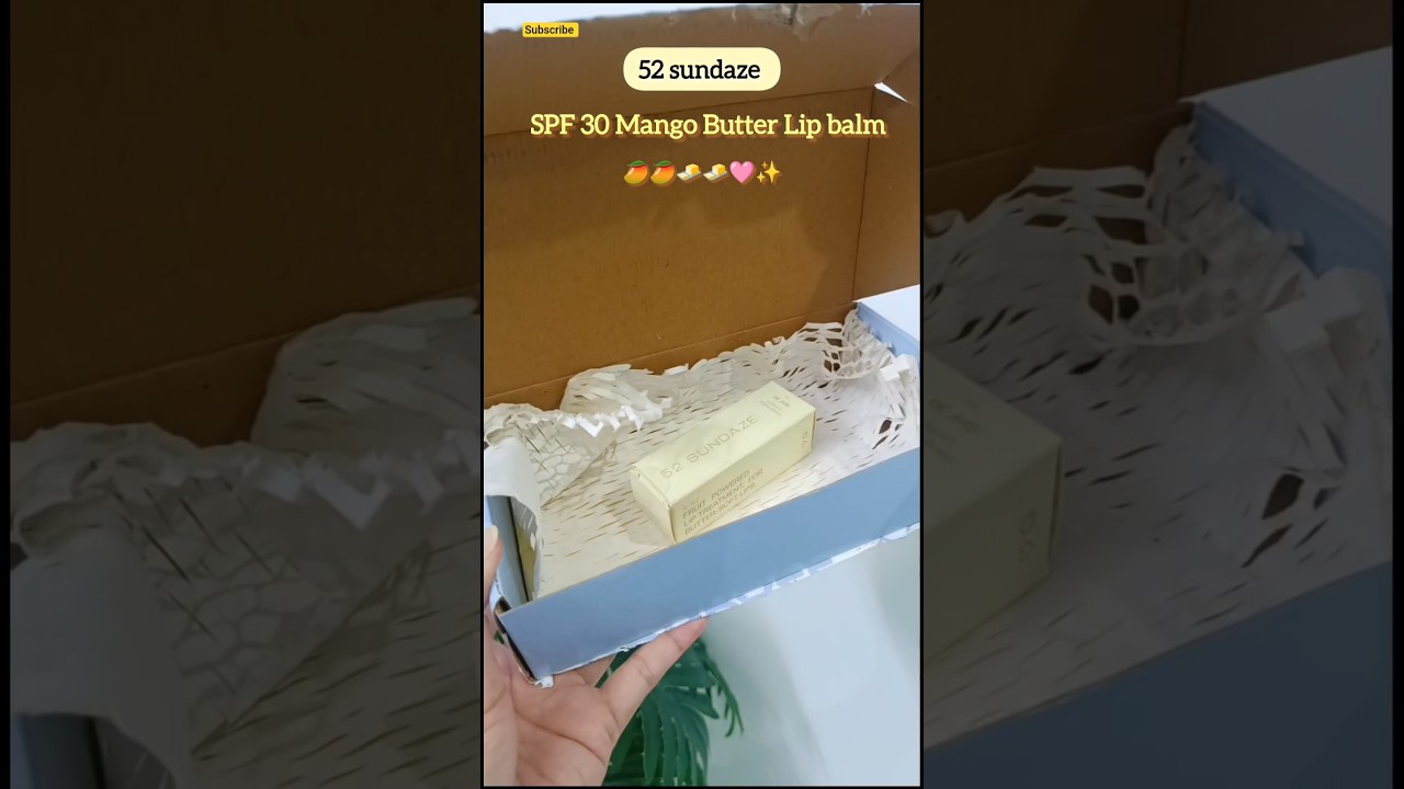 52 sundaze mango butter lip balm 🥭 