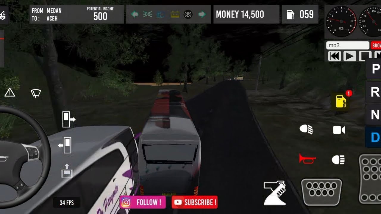 IBDB Bus simulator 3d | IBDS Bus Lintas Sumatera Gameplay walkthrough Android, iOS 