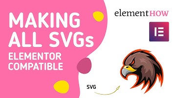 How To Make ANY SVG Work With Elementor  Color And Sizing Settings