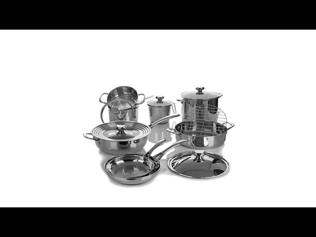 Wolfgang Puck Cookware Set Bistro Elite 19-piece Stainless Steel