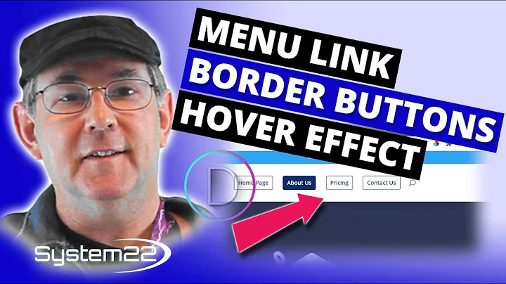Divi Theme Menu Link Border Buttons Hover Effect 👍👍👍