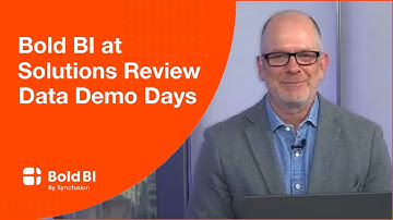 Solutions Review Data Demo Day - Embed Powerful Analytics Inside Your Apps with Bold BI