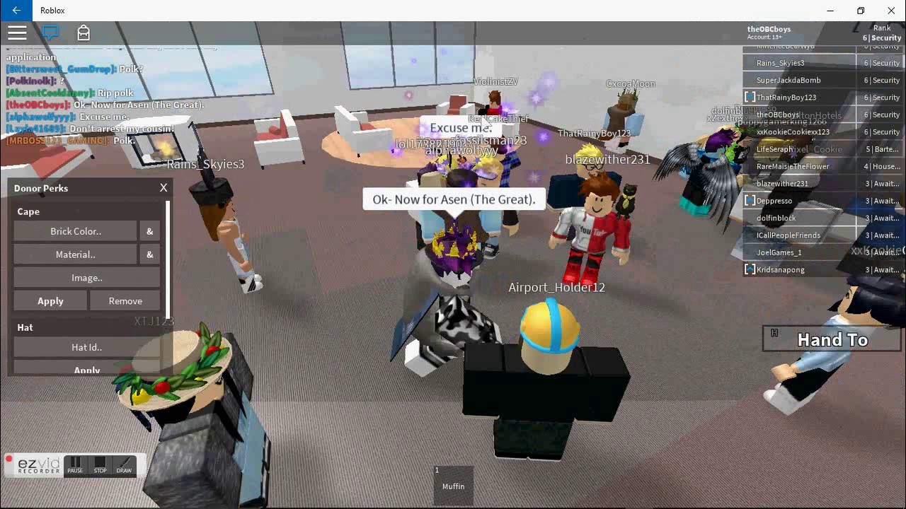 Roblox Hilton Hotels Training Copying Mrs - security cape ii roblox