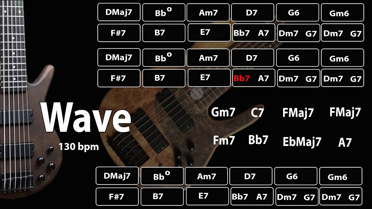 Wave 130 bpm Bossa Nova Backing Track - YouTube