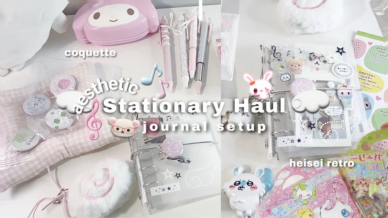 🎼aesthetic aliexpress stationary haul 🛒📦coquette + heisei retro