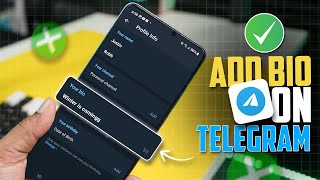 How To Add Bio On Telegram Account On Android Use Bio On Your Telegram Account