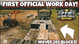 We Had Our First Offical Work Day at Fleming Family Raceway!