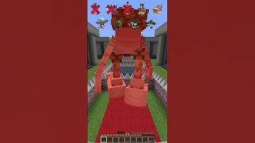 Jumping Over Props vs Italian Brainrot Mobs Emoji Reaction #meme #shorts #minecraft