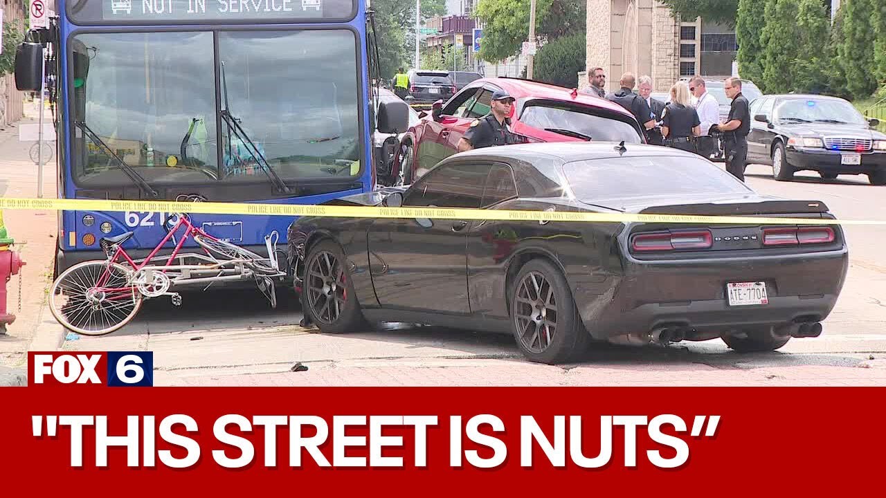 MPD motorcycle officer, bus involved in crash | FOX6 News Milwaukee ...