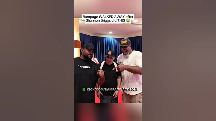 Rampage WALKED AWAY after Shannon Briggs did THIS #rampagejackson #rampage #shannonbriggs #ufc