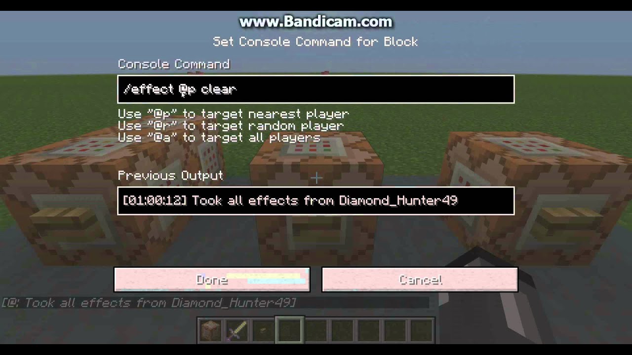 Minecraft Tutorial Effect Command Unlimited Effects 1 7 8 Youtube