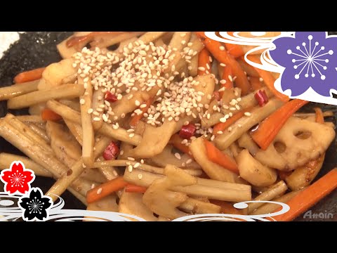 kimpira-sautéed-burdock-✿japanese-food-recipes-tv