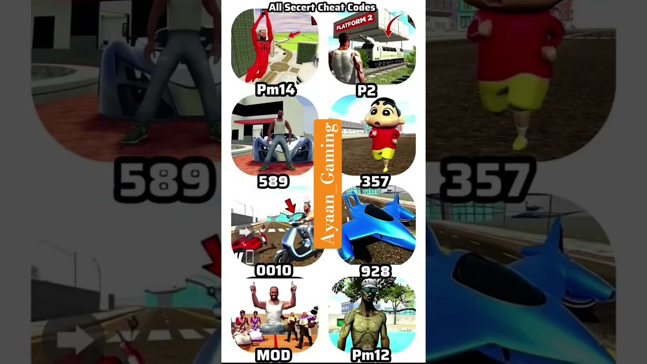 All Cheat Codes 💥 Real code Indian bike driving 3d all new cheat codes update