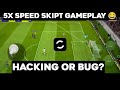 Skipt Gameplay Efootball Mobile 😂 Bug Or Ha*king ?  5x speed Gameplay 😱