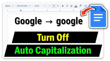 How to Turn Off Auto Capitalization on Google Docs