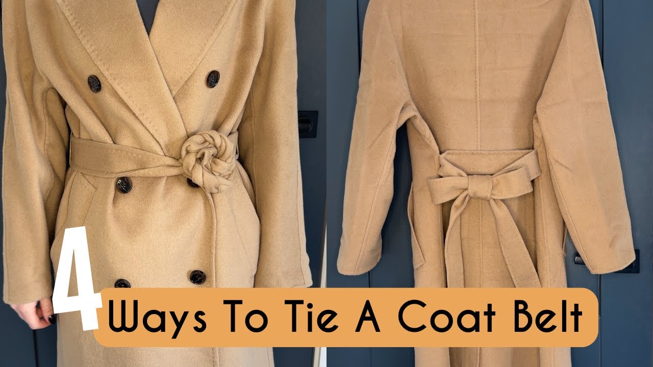 4 WAYS TO TIE A COAT BELT | HOW TO ELEVATE YOUR STYLE EASILY | Kerry