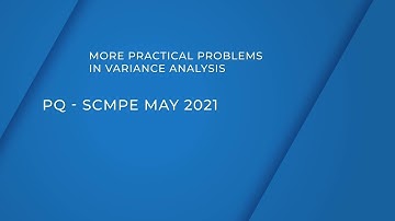 SCMPE May 2021 - Solution to Standard Costing Question | Factory Overhead Variance: Two way analysis