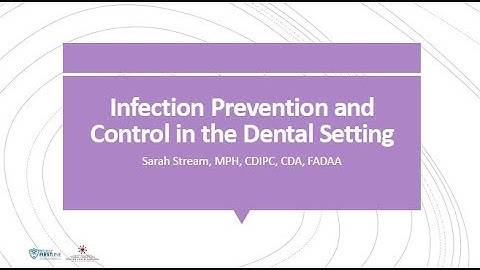 Infection Prevention & Control in the Dental Setting 10/28/2024