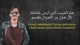 Sholawat burdah ' Maulaya shalli wasalim .. Ronan Saefull Goban , Lirik Arab Latin