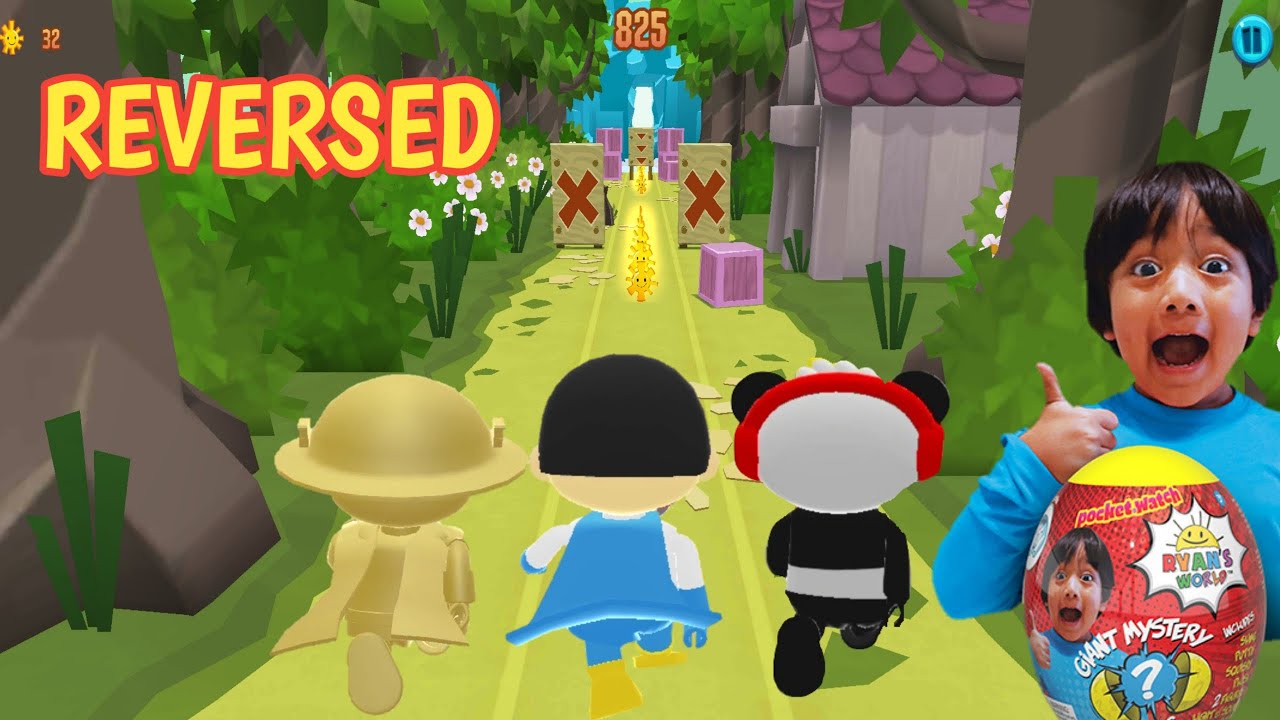 Tag with Ryan REVERSE MODE | Combo Panda vs Blue Titan Run | U-PLAY