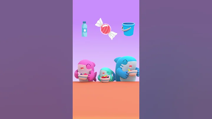 Baby Shark does Fun Challenges with his Siblings! 🍬 We let him win ❤️🦈 #Shorts