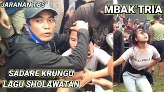 ndadi susah disembuhkan!!! MBAK TRIA MINTA LAGU SHOLAWATAN - JARANAN TBS PONTANG