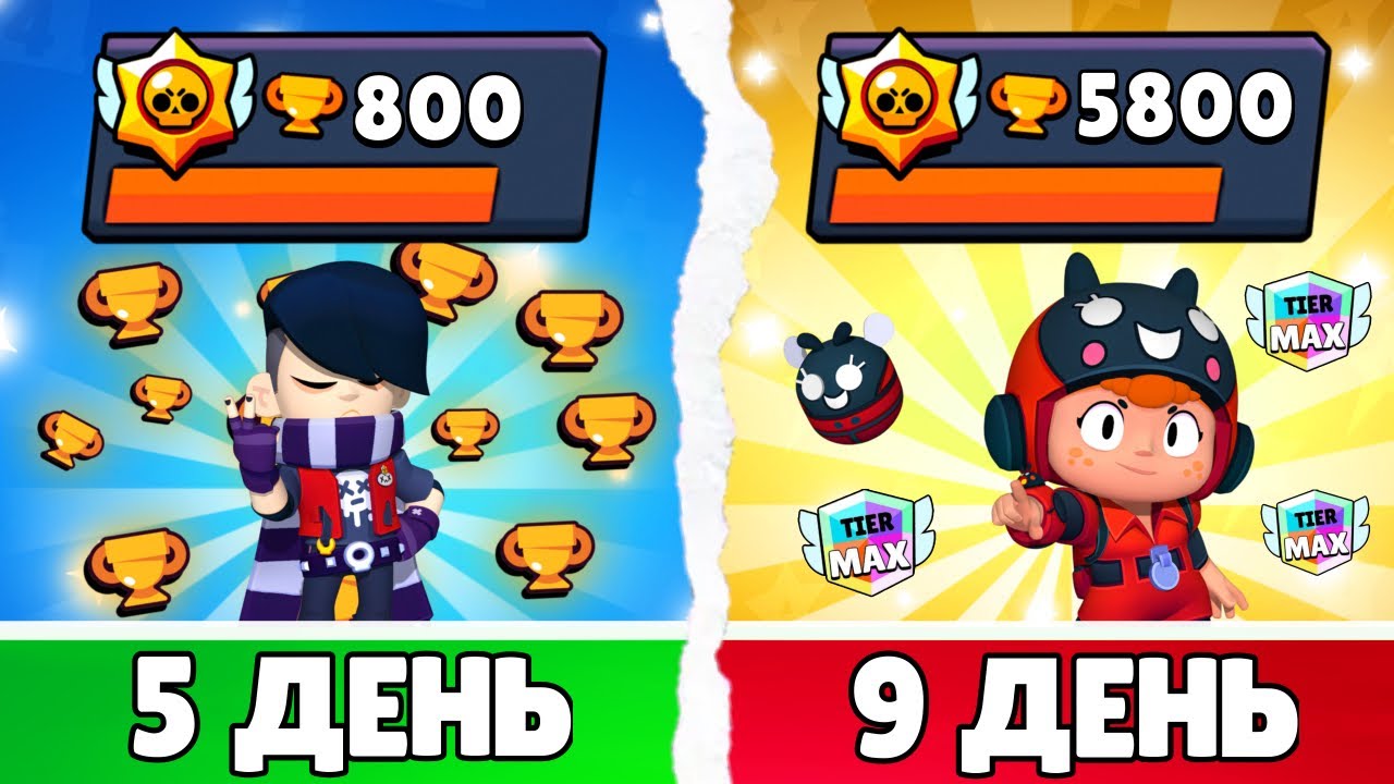 100 Дней в Бравл Старс! Купил СКИН и Получил БОЙЦА в ПОДАРОК | 5-9 День