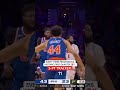 The Knicks tie the NBA Playoff record for most threes in any quarter 🤯