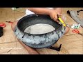 How to quickly make a water tank from used motorcycle tires