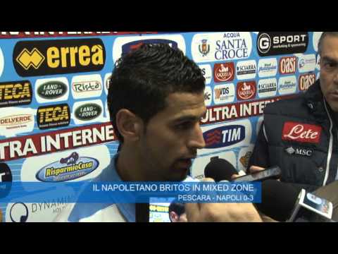 Pescara - Napoli, intervista a Britos.