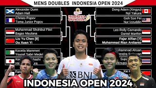 Hasil Draw INDONESIA OPEN 2024 || BWF World Tour Super 1000