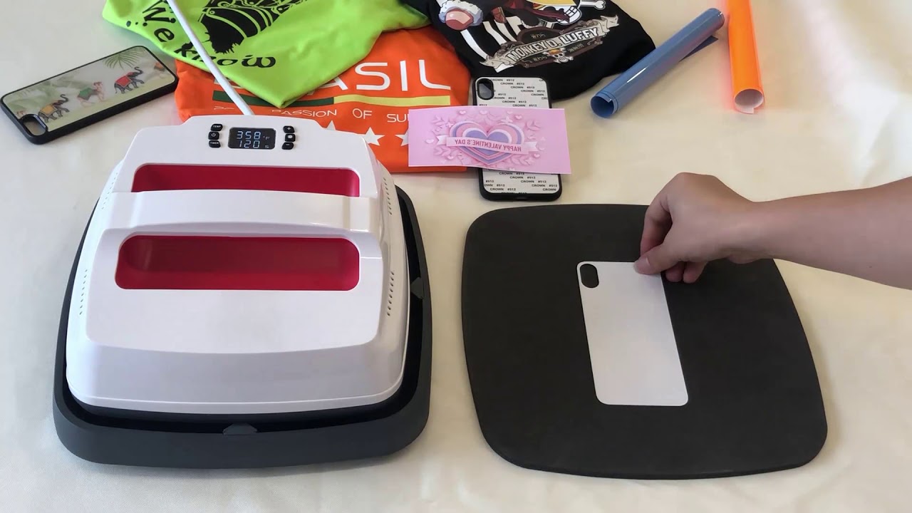 how to use O BOSSTOP iron on heat press machinesublimate phone case