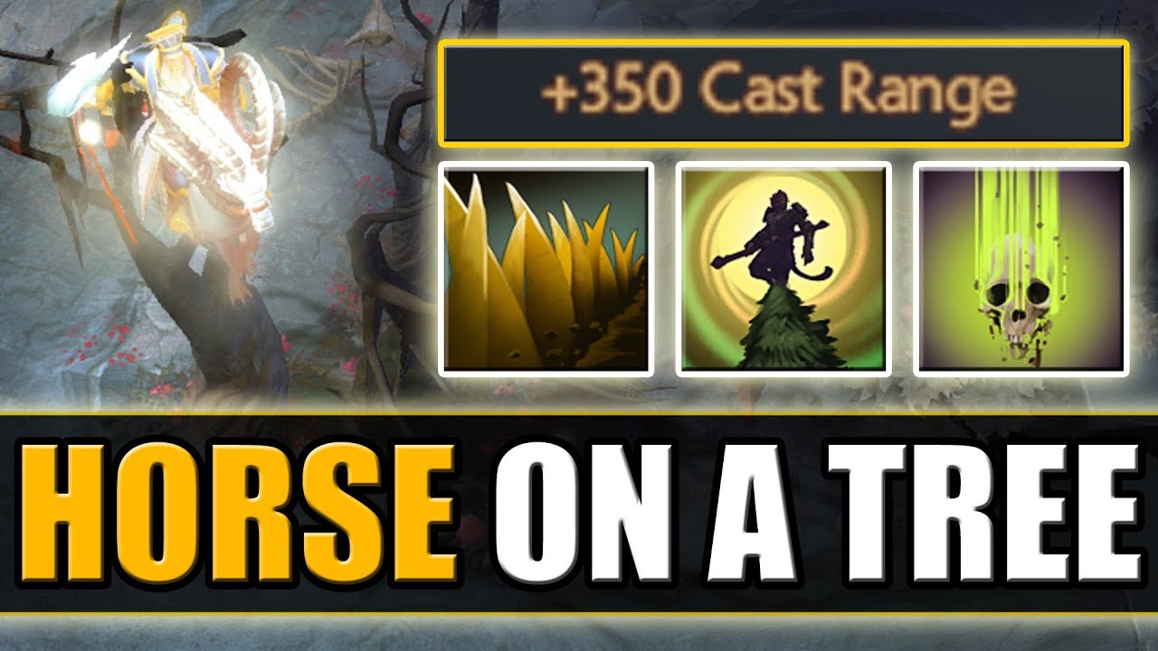 Конь прыгает по деревьям [Ульт Пугны и Подкоп с Дерева] Дота 2 Абилити Драфт