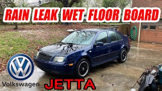 Repair Water Leaking in Volkswagen Jetta After Rains Wet Floor Board