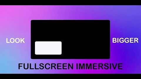 GMD Fullscreen Immersive, keyboard fix [HOW TO]