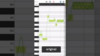 MusicPutty - Melodyne Style Vocal Editing App for iOS screenshot 1