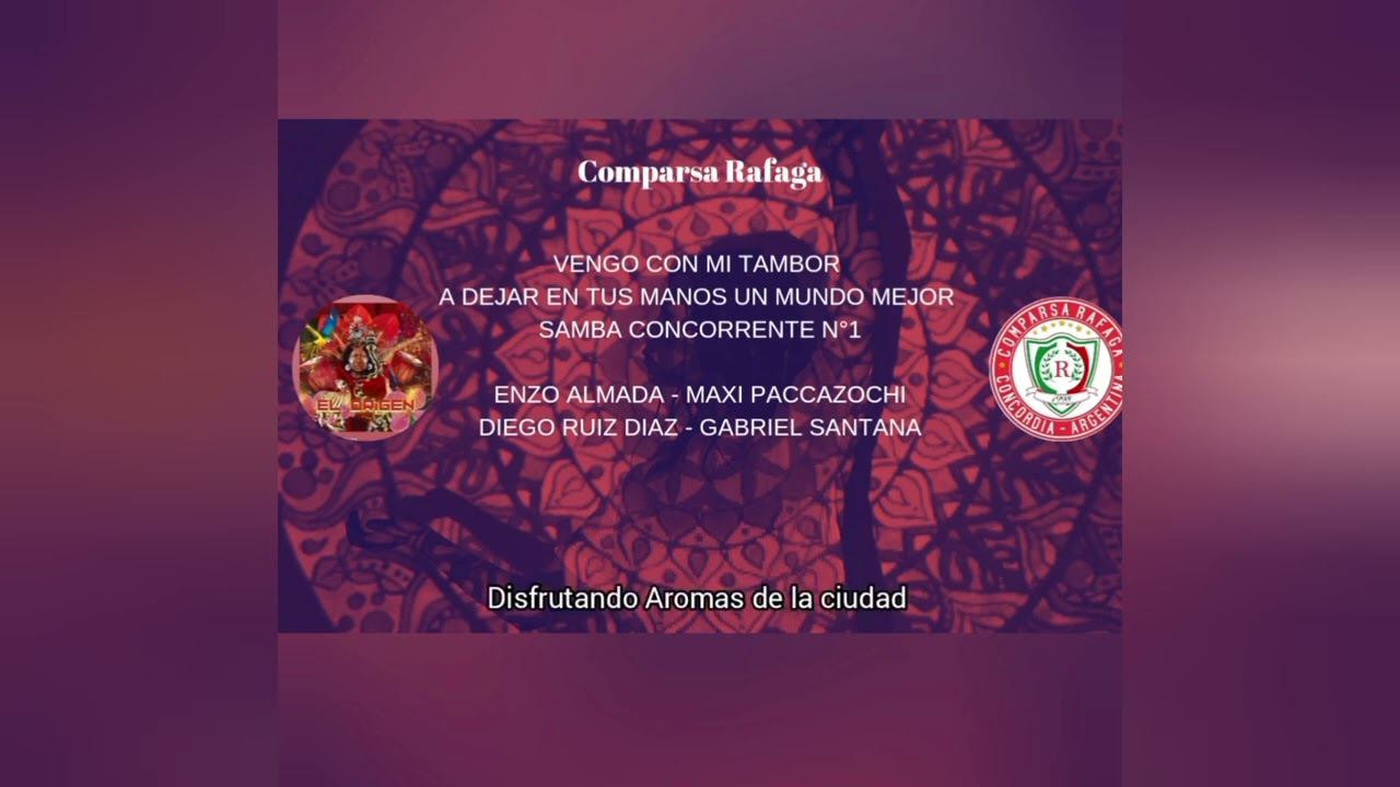 RAFAGA 2024 SAMBA CONCORRENTE N°1 