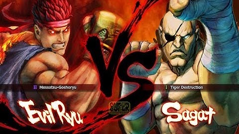 Super street fighter IV arcade edition Evil Ryu VS Sagat