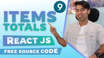 🔴 Get Shopping Cart Total Amount to Pay with React JS in Hindi | Part 9