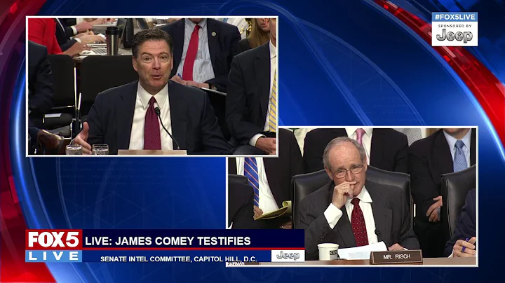 COMEY TESTIFIES: Sen. Jim Ritsch questions Former FBI Director James Comey