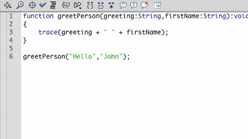 Adding Function Parameters - Intro to ActionScript 3