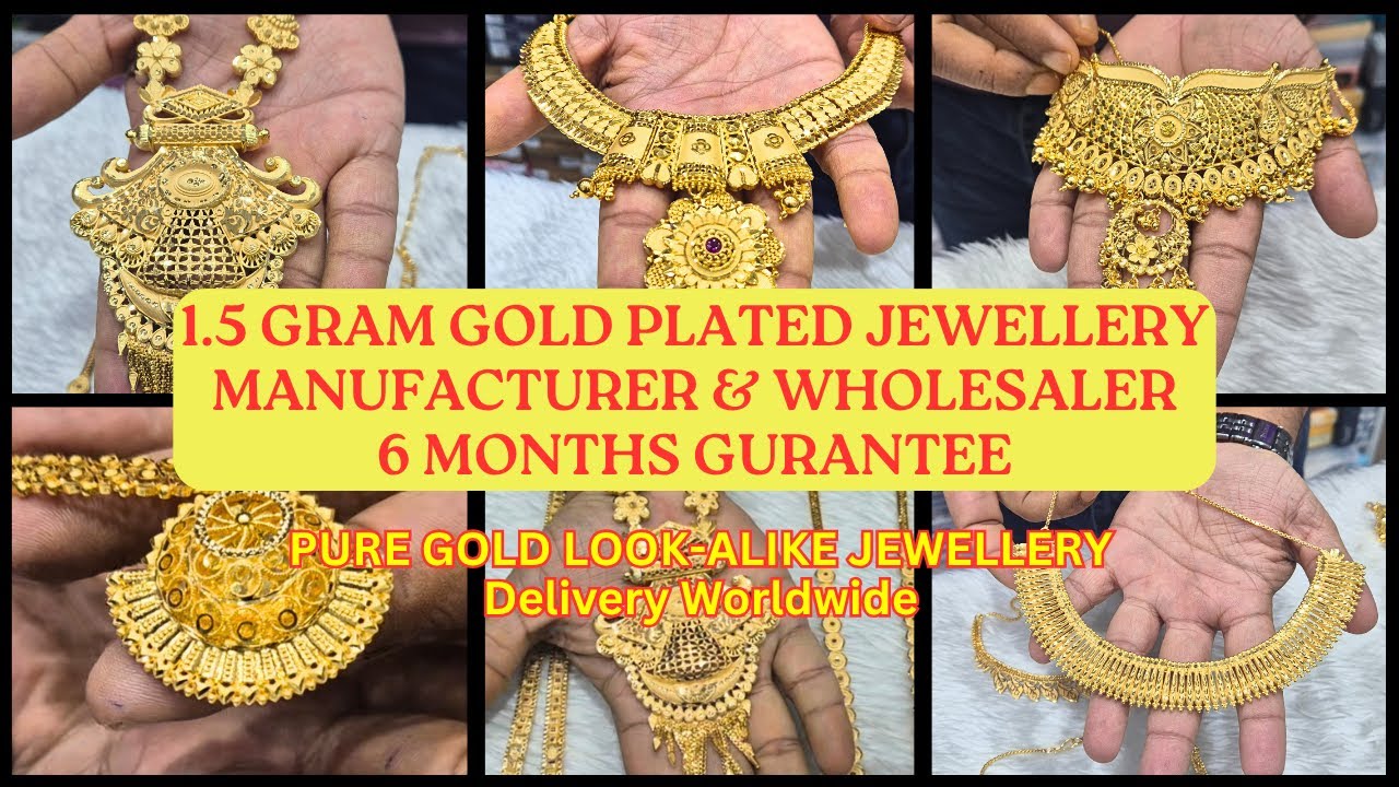 1.5 Gram Gold Plated Jewellery Manufacturer Wholesaler | Forming Gold Turkish & Dubai Gold Jewellery