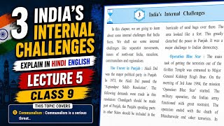 Class 9 History Chapter 3 | India's Internal Challenges Lecture 6 | Communalism Full Explanation