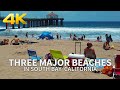(Full Version) Three Major Beaches (Redondo, Hermosa, Manhattan) in South Bay, California, USA, 4K